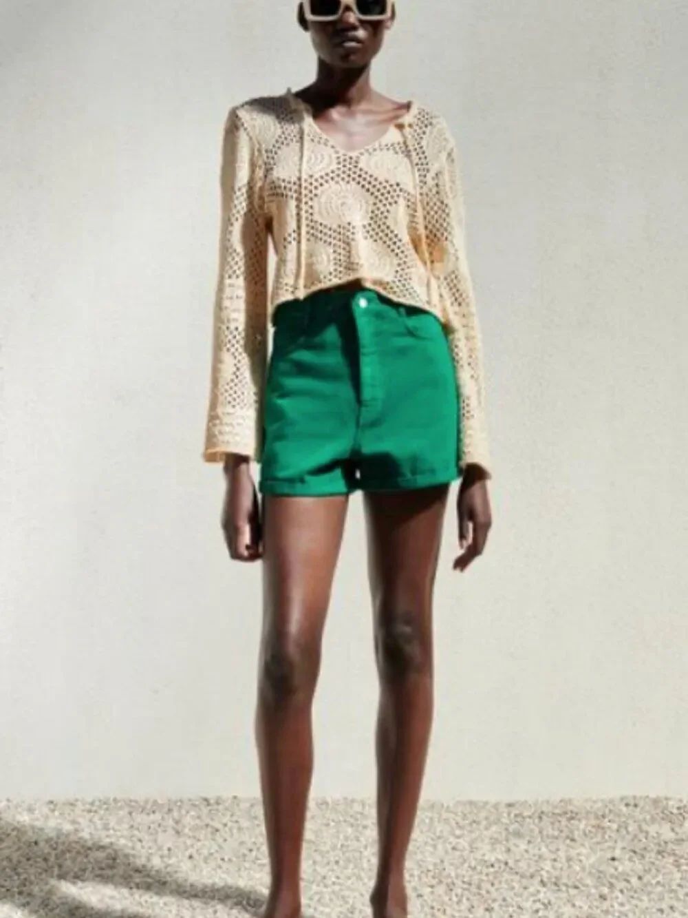 CLOSET CLEANOUT! Zara mom short - green